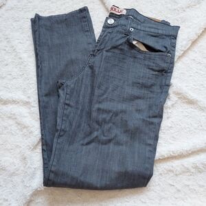 NeoBlue Charcoal Gray Straight Leg Jeans Streetwear Size 32 Grunge